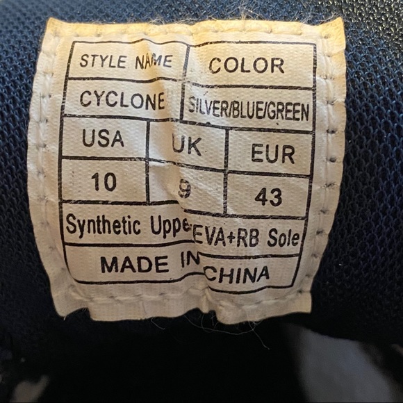 Crossport Men's Athletic Shoes Silver Green New - Picture 10 of 10